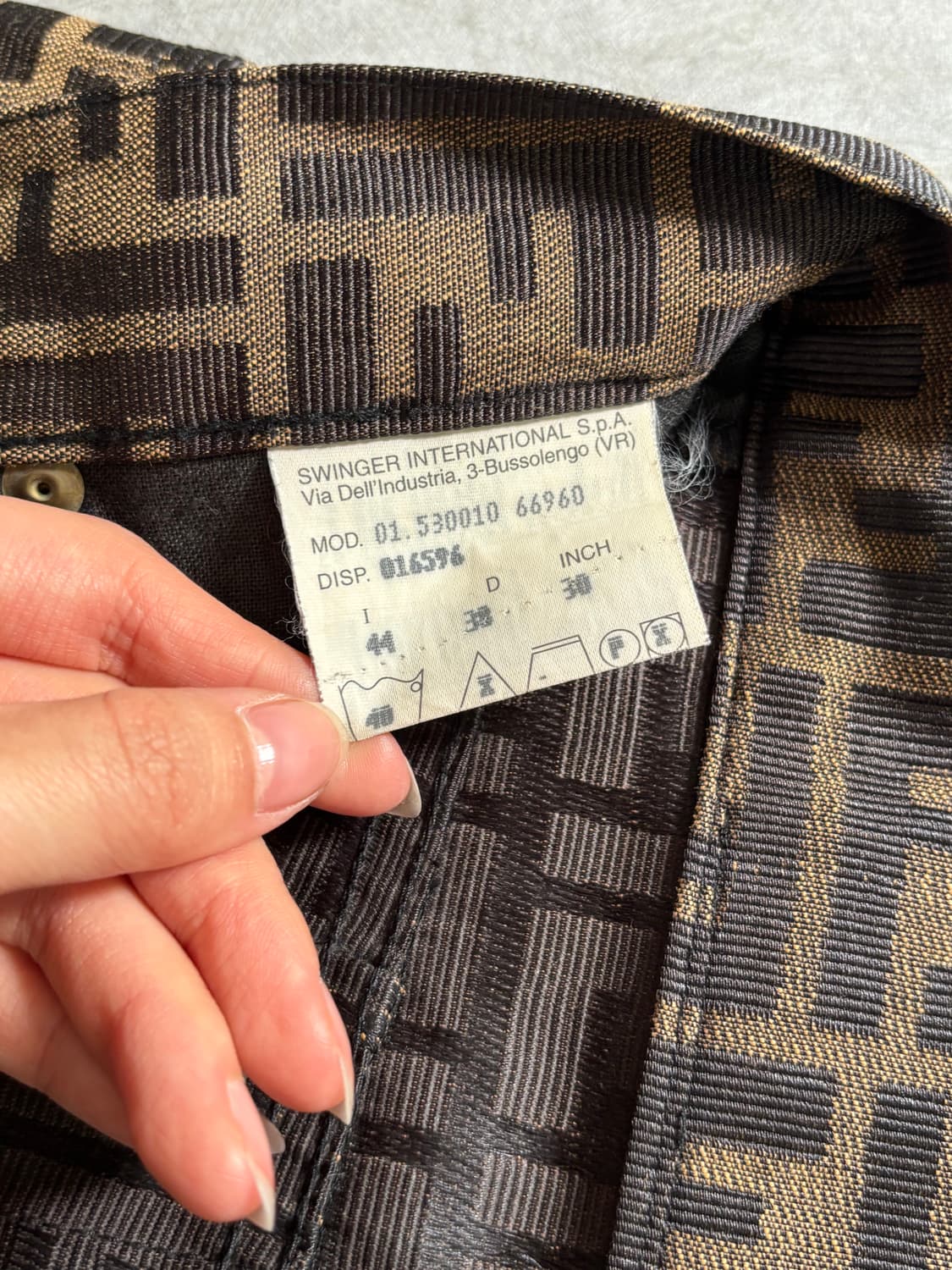 Fendi 펜디 브라운 FF 모노그램 팬츠 상품이미지5