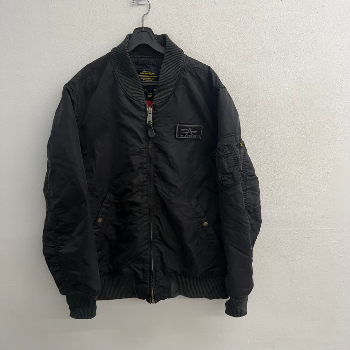 알파인더스트리 MA-1 블랙 봄버 자켓 L 상품이미지1