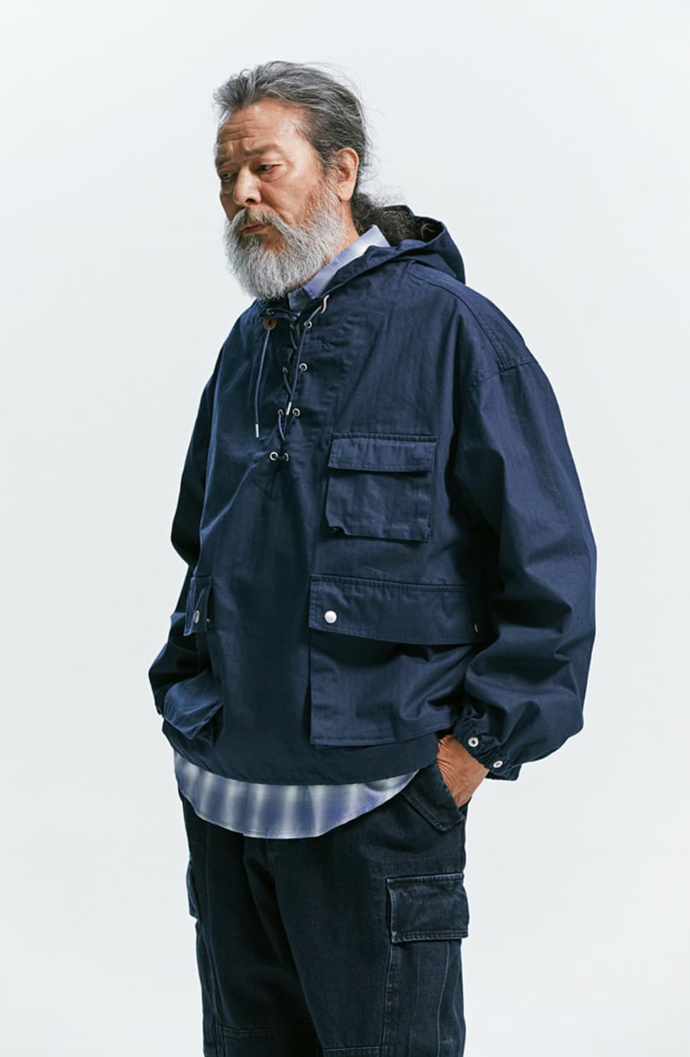 프리즘웍스 HBT 후드 아노락 점퍼(L) 상품이미지6