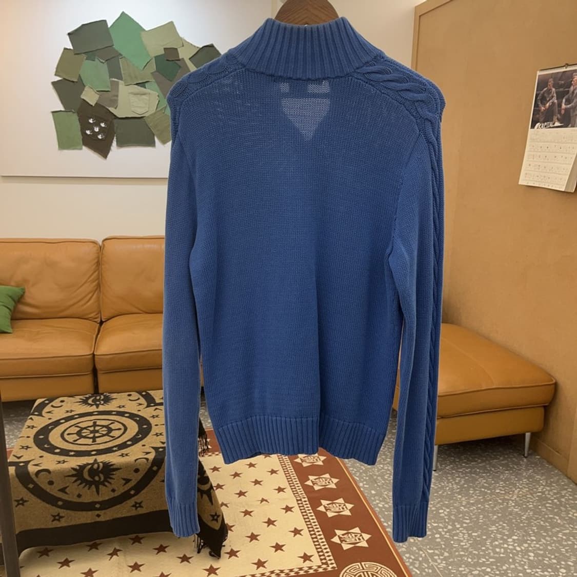 폴로 랄프로렌 스포츠 레트로 비비드블루 니트 가디건 XL C08658 상품이미지4