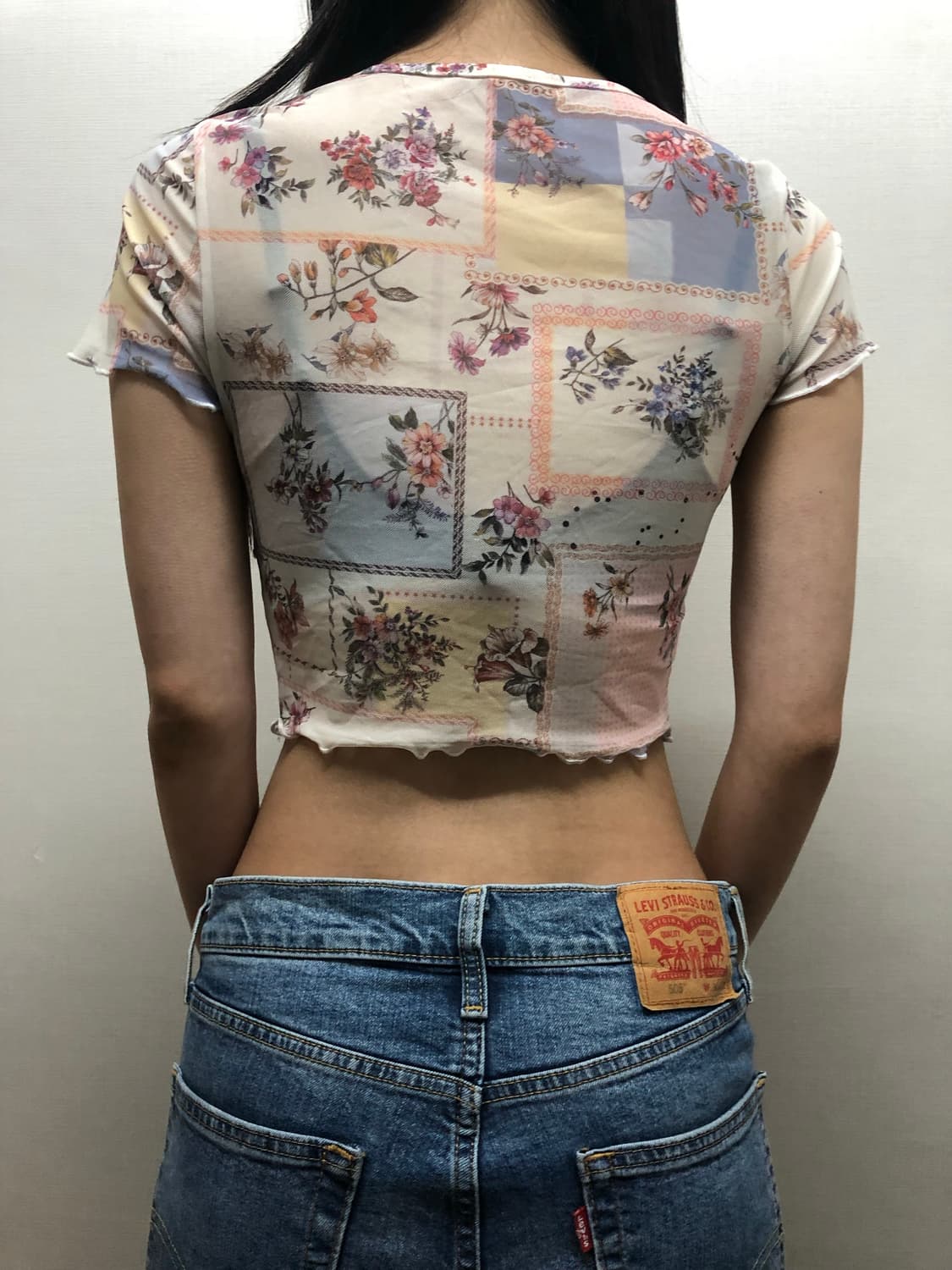 빈티지 플라워 패치워크 프린팅 탑 상품이미지7