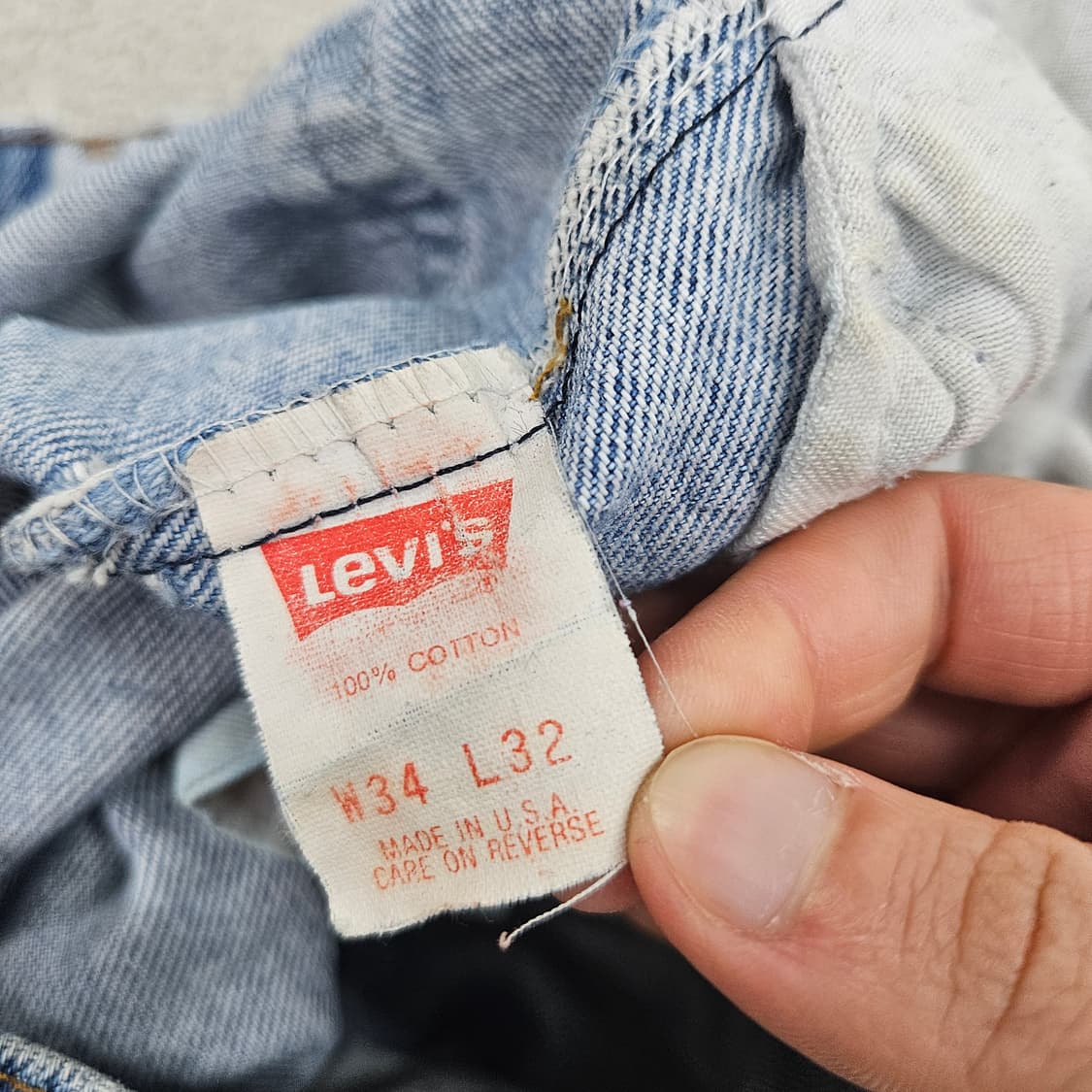 80s 리바이스 505 데님 34 32 made in usa 상품이미지7