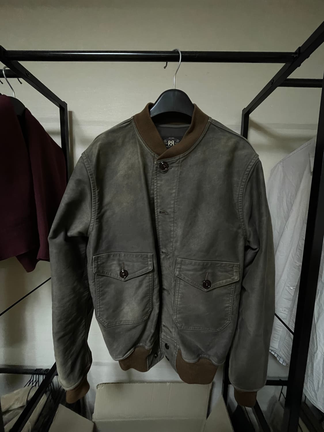 Rrl A-1 코튼 봄버 플라이트 자켓 상품이미지1