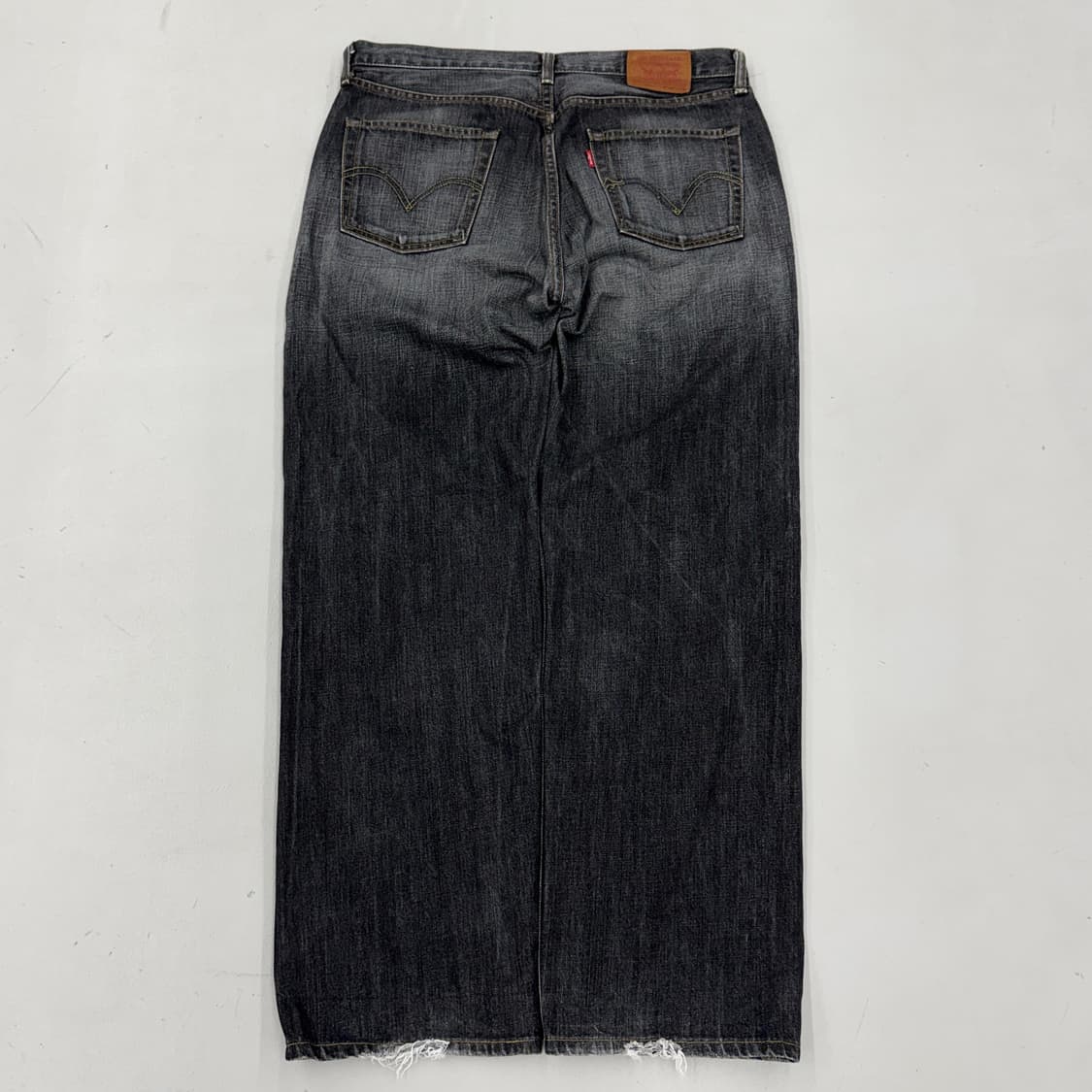 리바이스 00s 제팬 503 흑청 와이드 데님팬츠 상품이미지3
