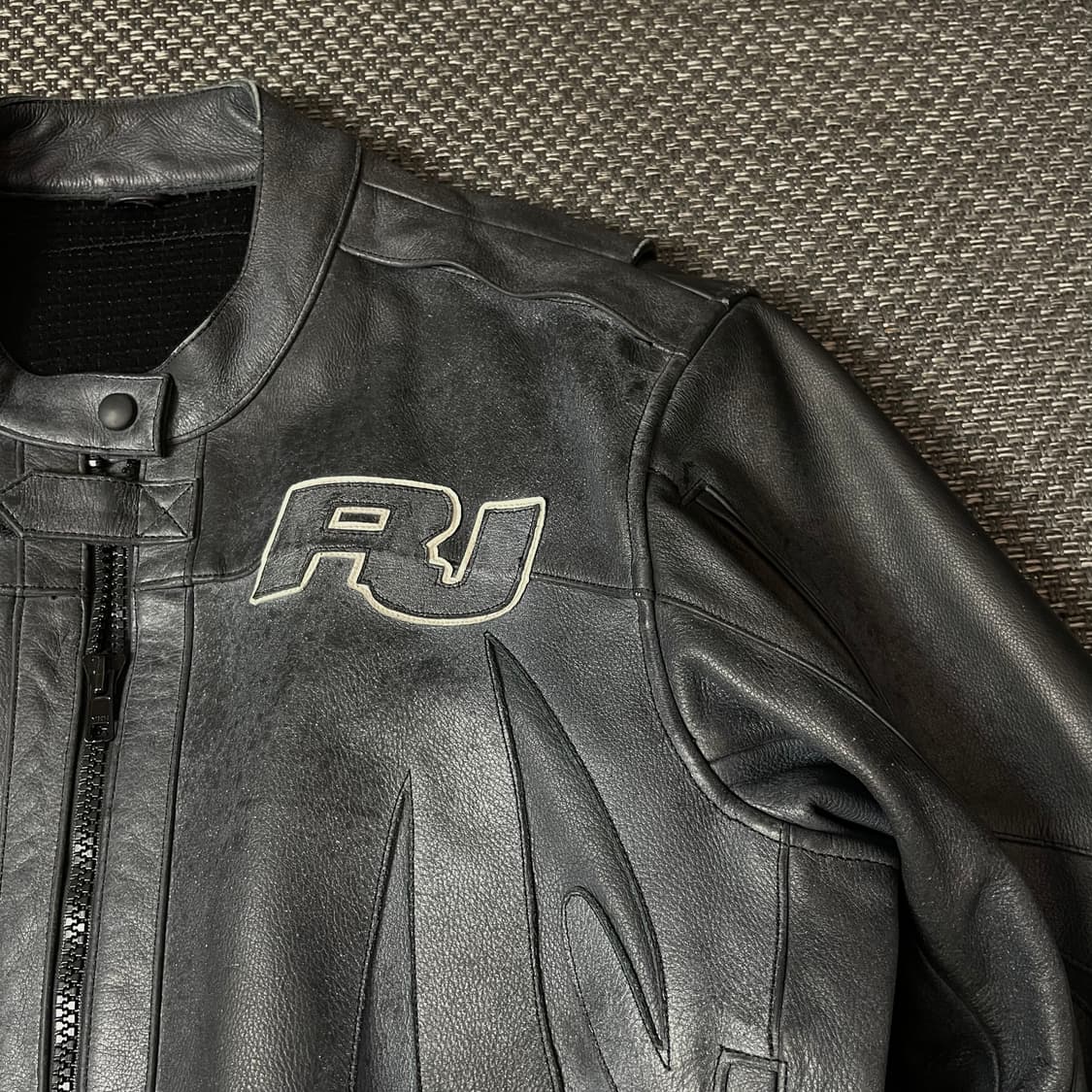 빈티지 RJ 바이커 레더 자켓 L 상품이미지5