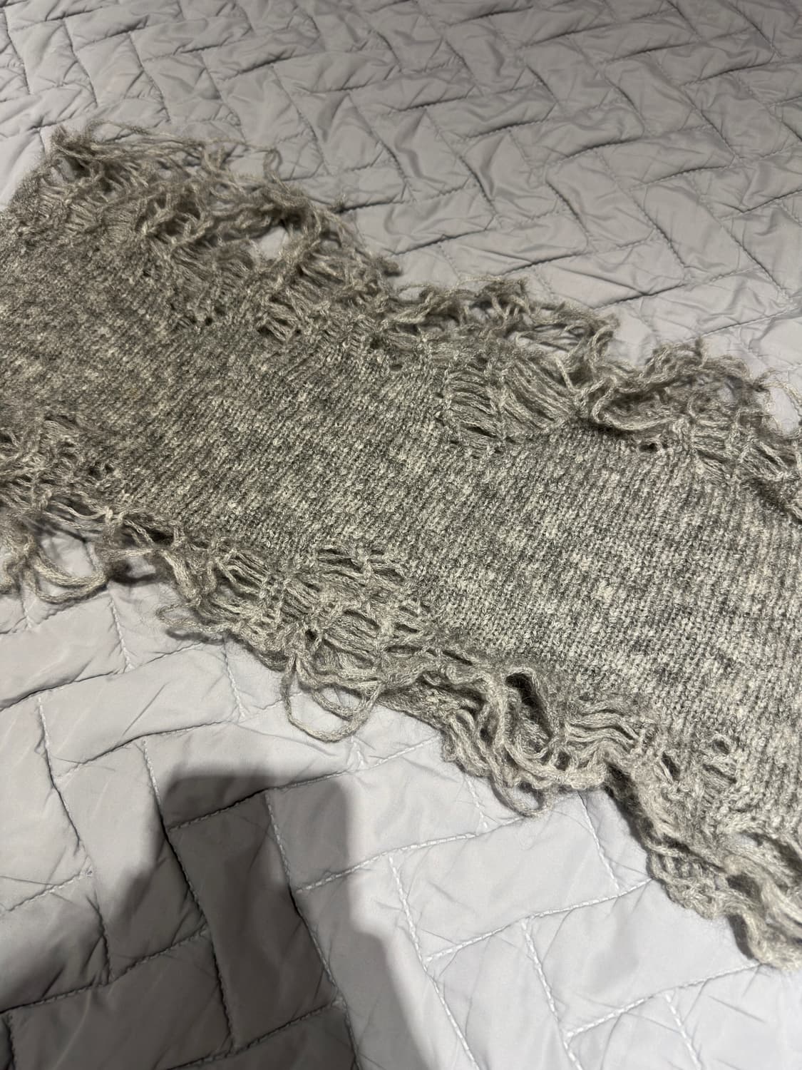 넘버나인 디스트레스드 스누드 넥워머,머플러 상품이미지2