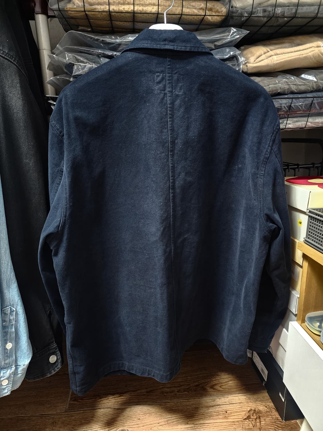 [3] 24AW 퍼렌 몰스킨 워크자켓 네이비 상품이미지2