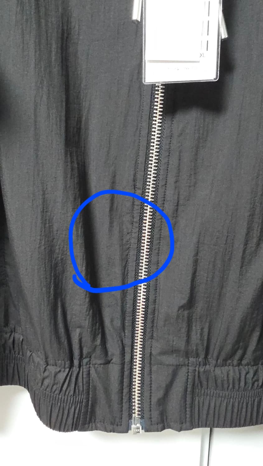 아미 AMI 블랙 바람막이 자켓 XXL (내용확인 필) 상품이미지9