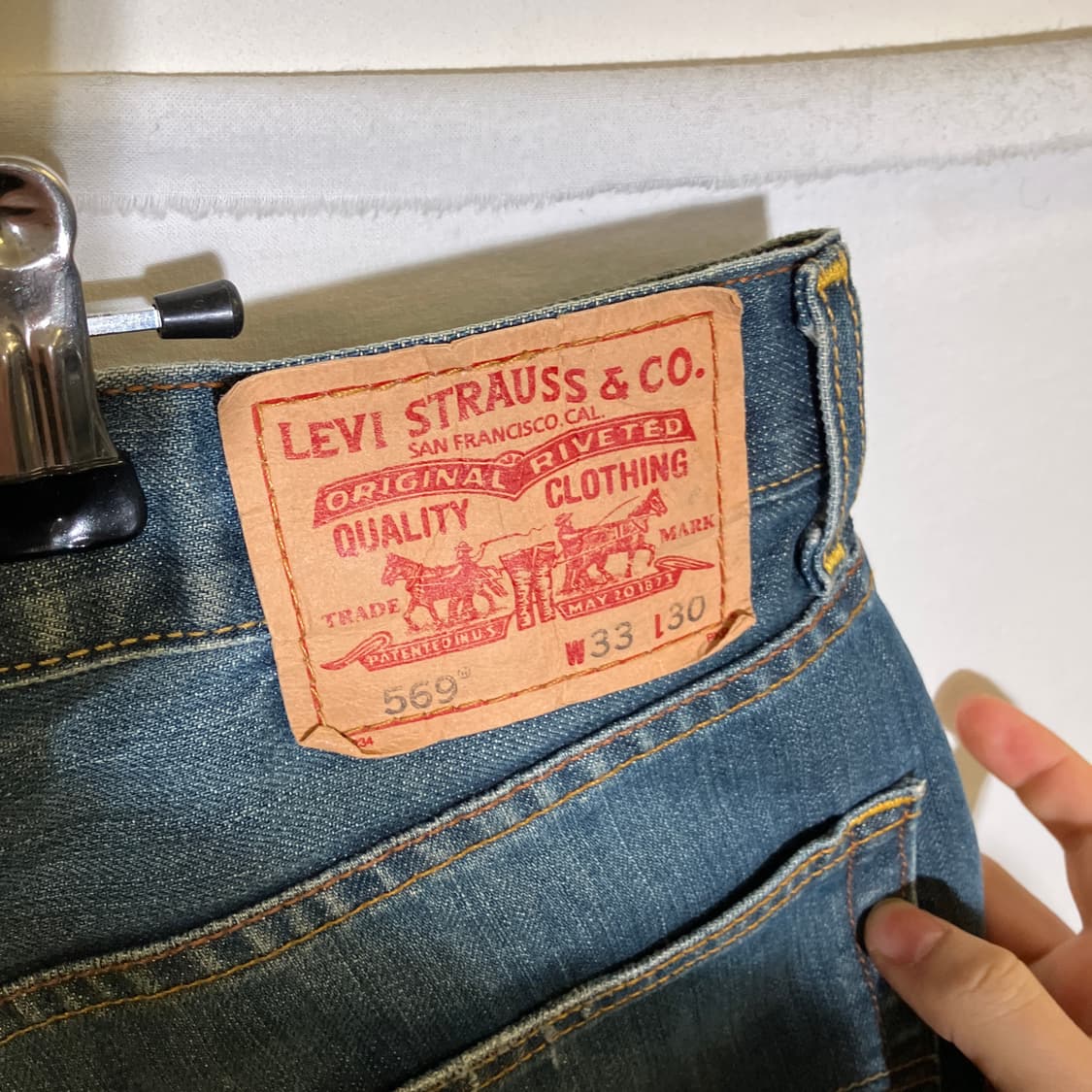 34인치)리바이스 00s 569 루즈스트레이트 데님 청바지 상품이미지6