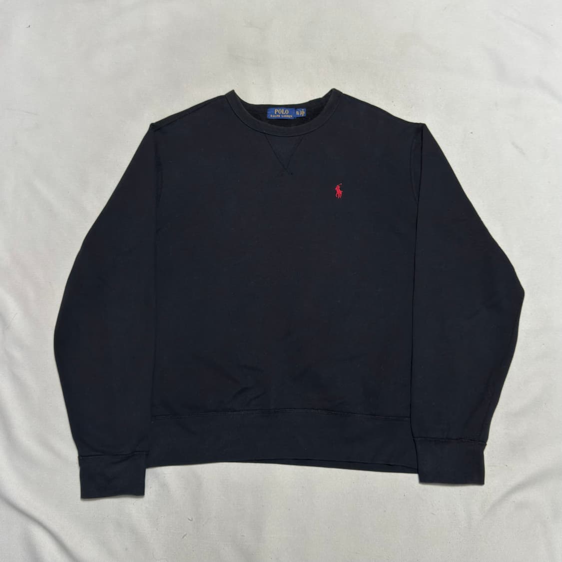 XL 폴로랄프로렌 블랙 기모 맨투맨 상품이미지2