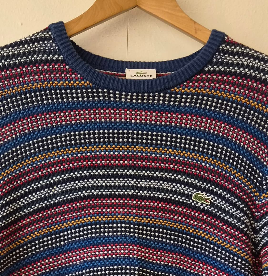 라코스테 남성 멀티컬러 코튼라운드니트
 상품이미지2