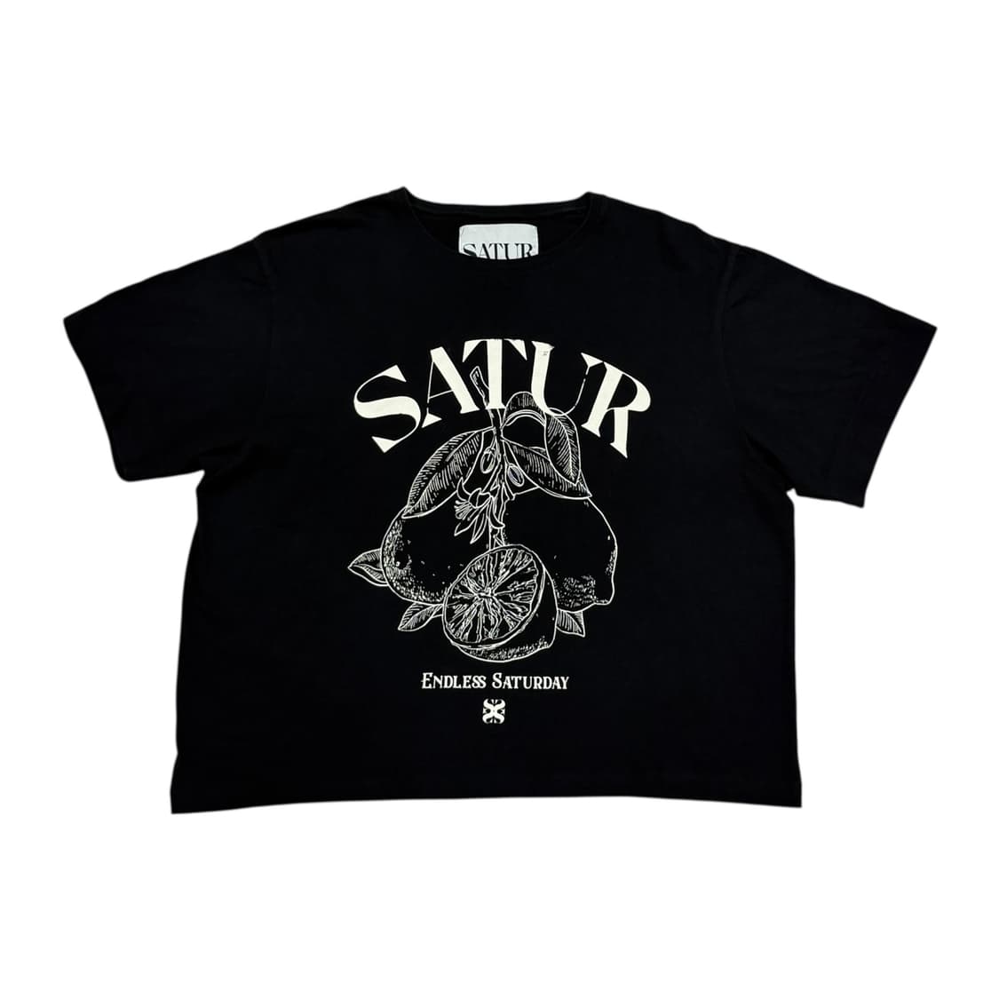 세터 카프리 시트론 드로잉 썸머 그래픽 반팔 티셔츠 클래식 블랙 상품이미지1