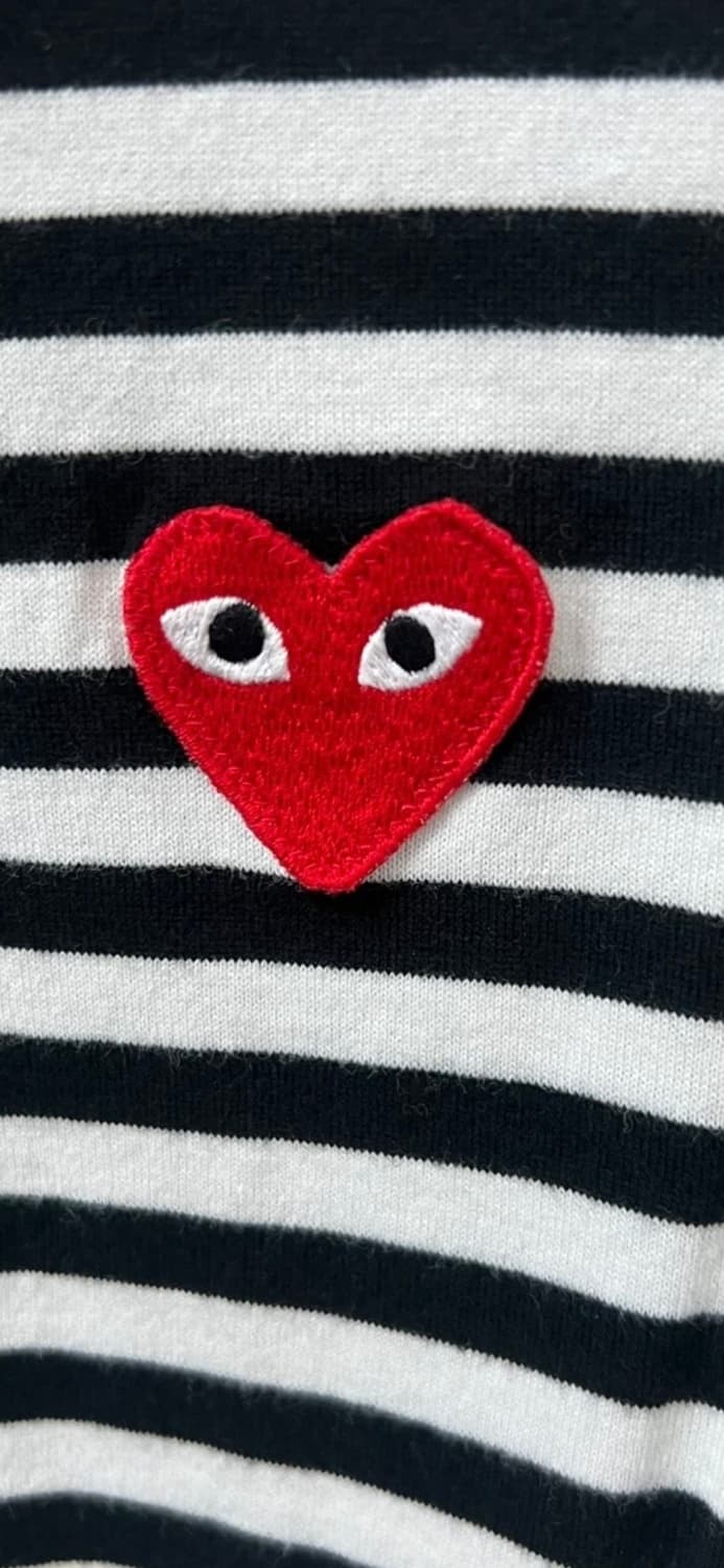 꼼데가르송 스트라이프 티s 상품이미지2