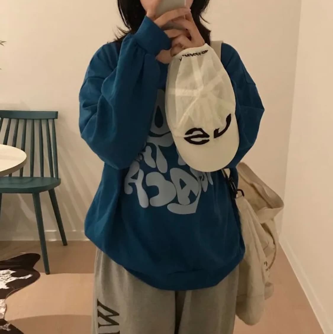 빈티지 블루 맨투맨 상품이미지2