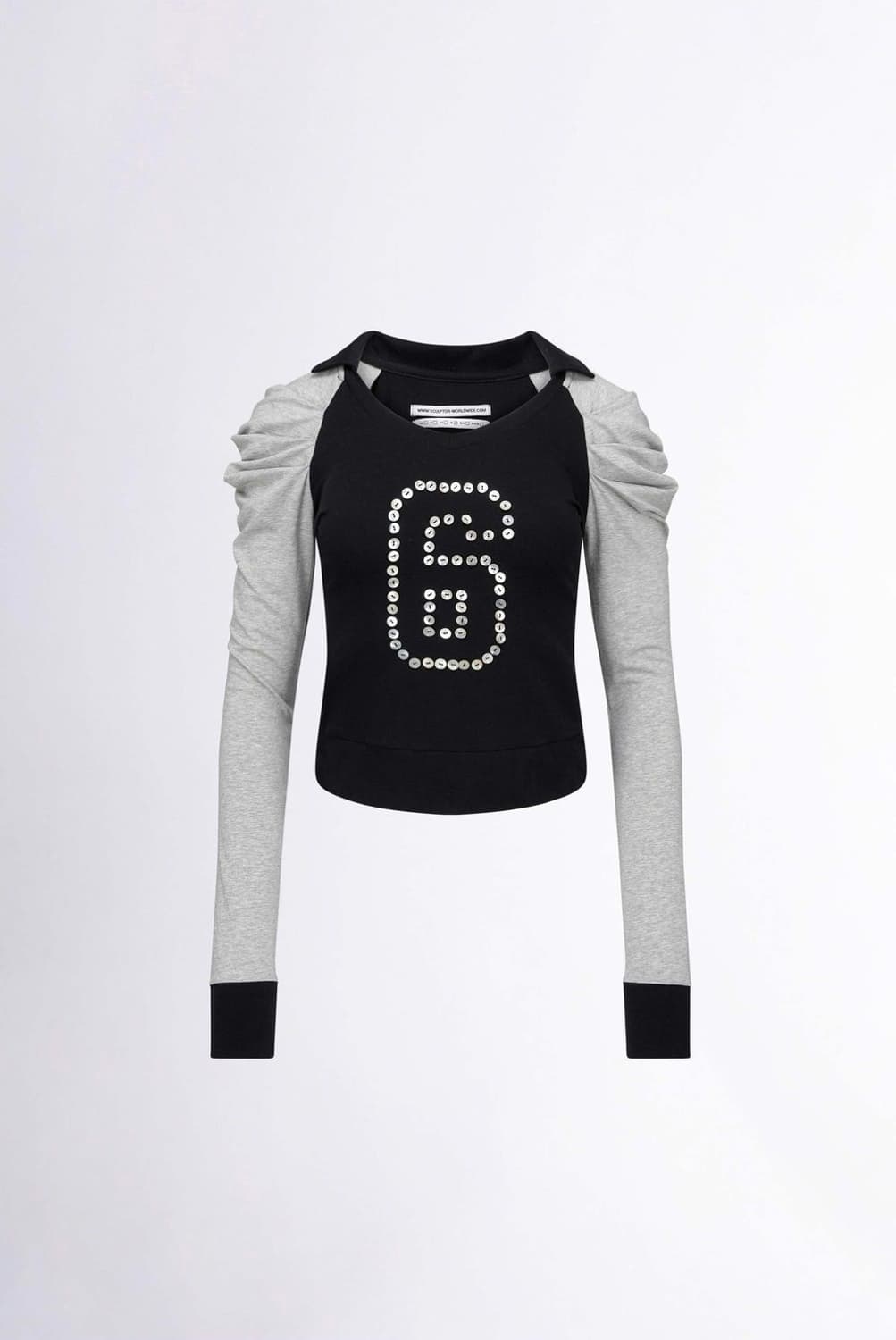 스컬프터 Good Girl Collar Tee Black 상품이미지2
