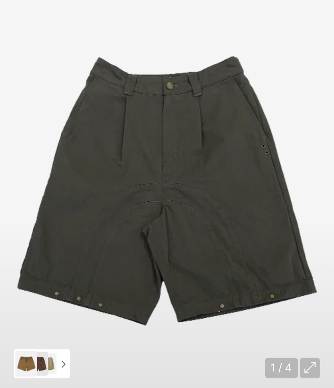 TCM rivet half pants (brown) 상품이미지1