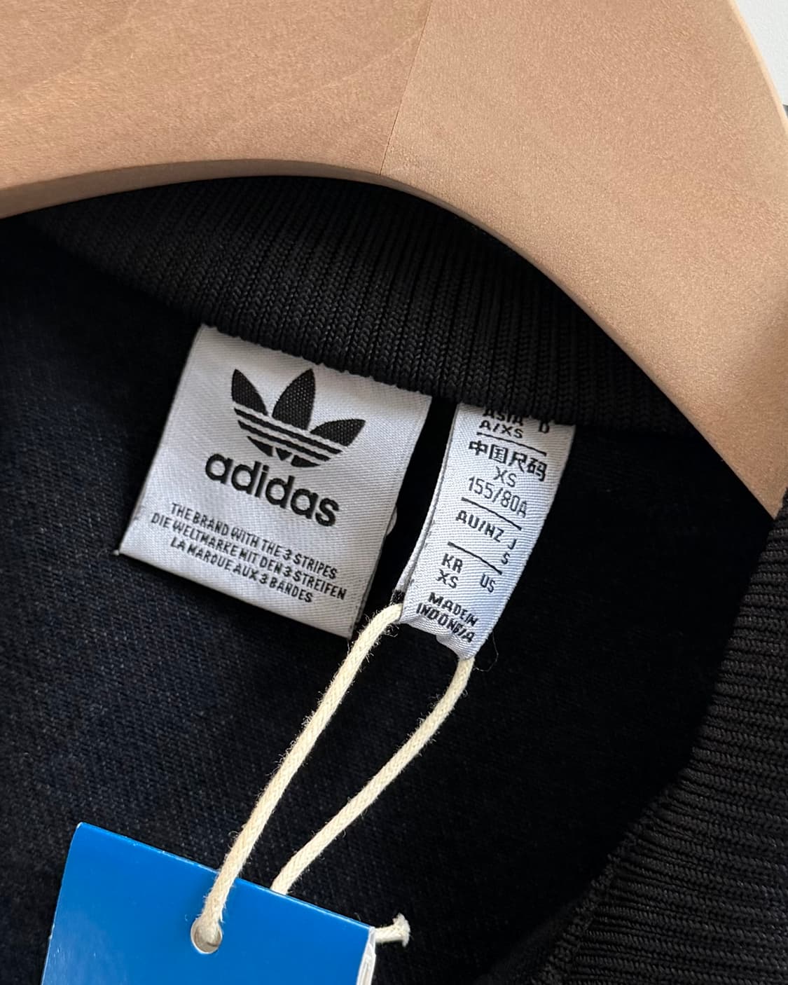 새상품 Adidas 아디다스 파이어버드로고 크롭 데님 트랙자켓 상품이미지3