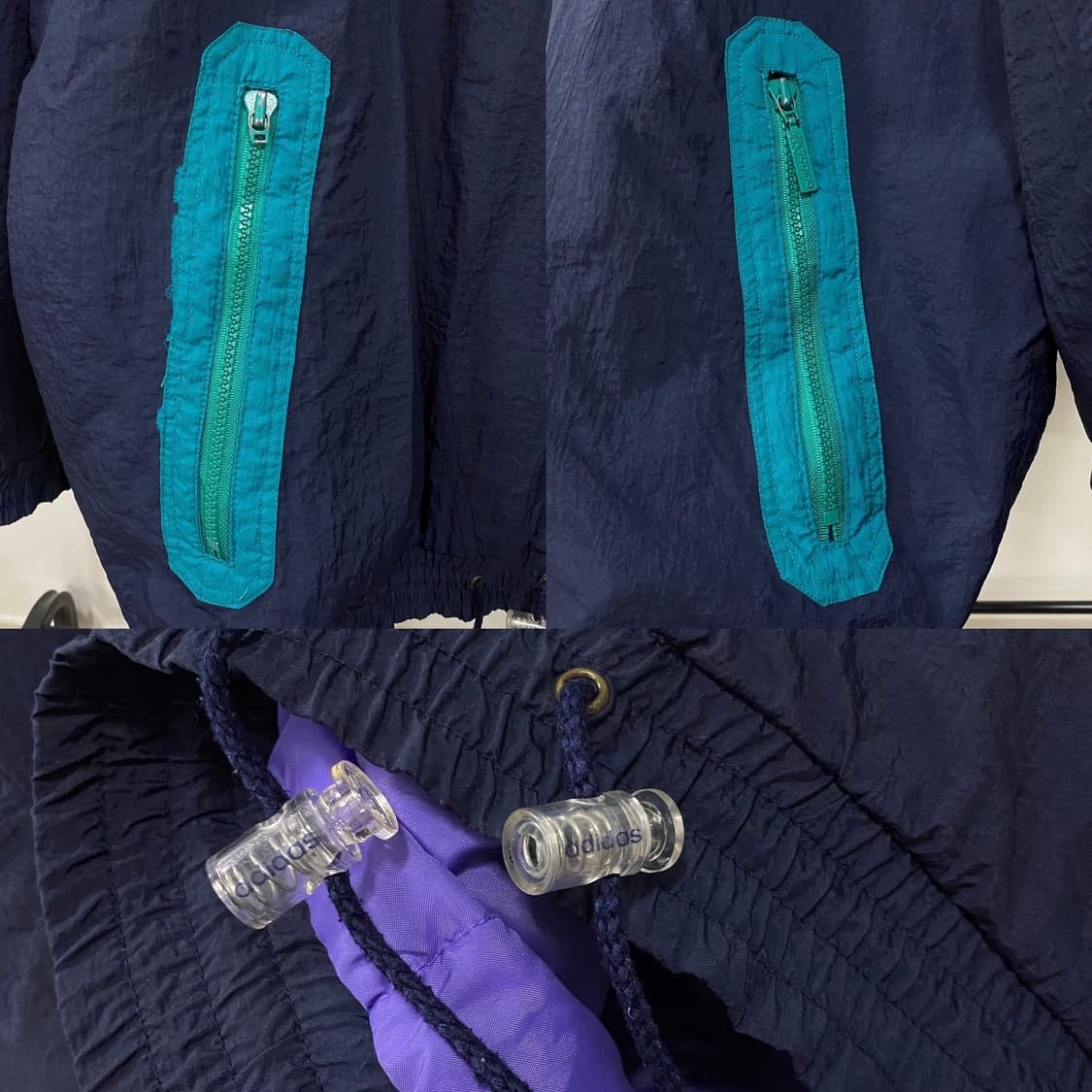 아디다스 90s 올드스쿨 누빔 아노락 점퍼 상품이미지5