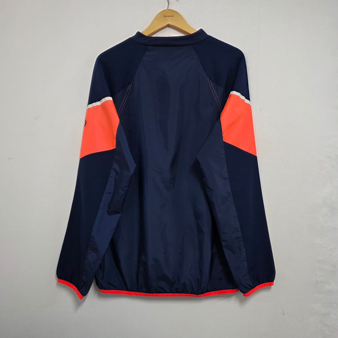 L 100) 아디다스 네이비 올드스쿨 바람막이 웜업 상품이미지3