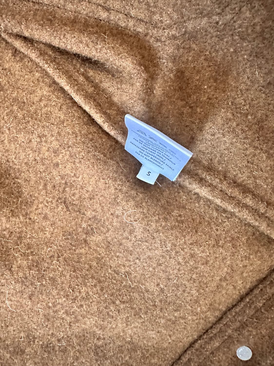 18FW 르메르 펠트 울 블루종 꼬냑 S 상품이미지5