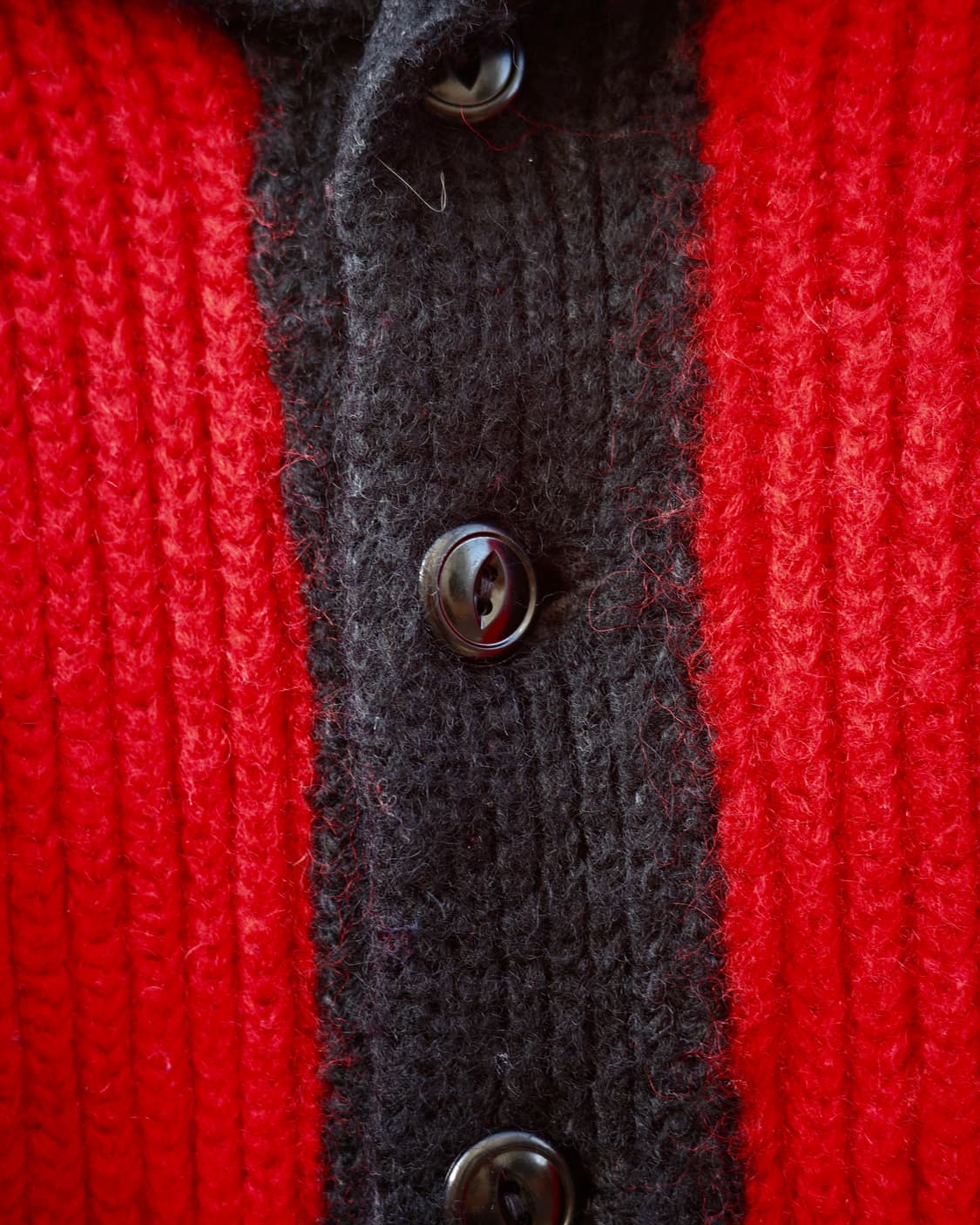 50s Curl-rite 투톤 헤비울 컬링 스웨터 상품이미지4