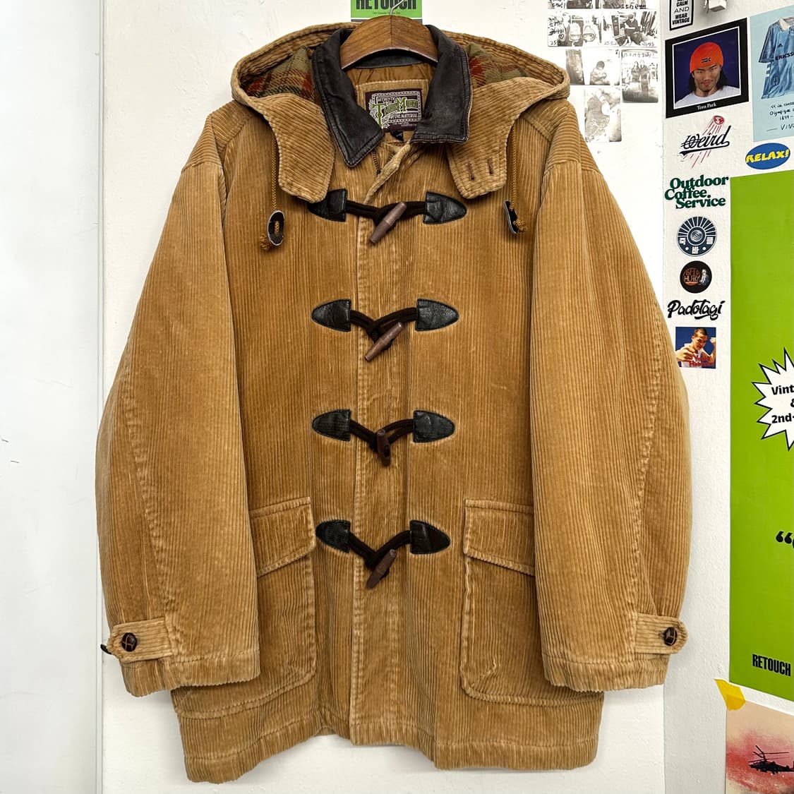 재팬 빈티지 코듀로이 더플 코트 상품이미지1