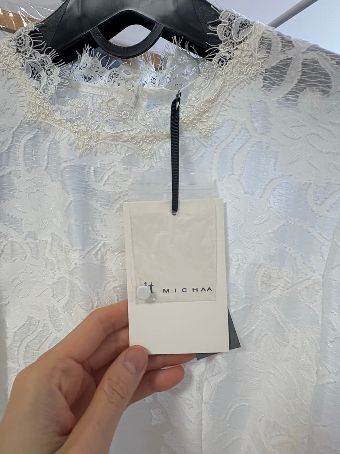 잇미샤 레이스 화이트원피스 55사이즈 새상품  상품이미지3