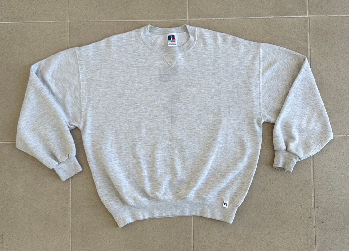 90s 빈티지 러셀 스웻셔츠 그레이 XL USA 상품이미지1