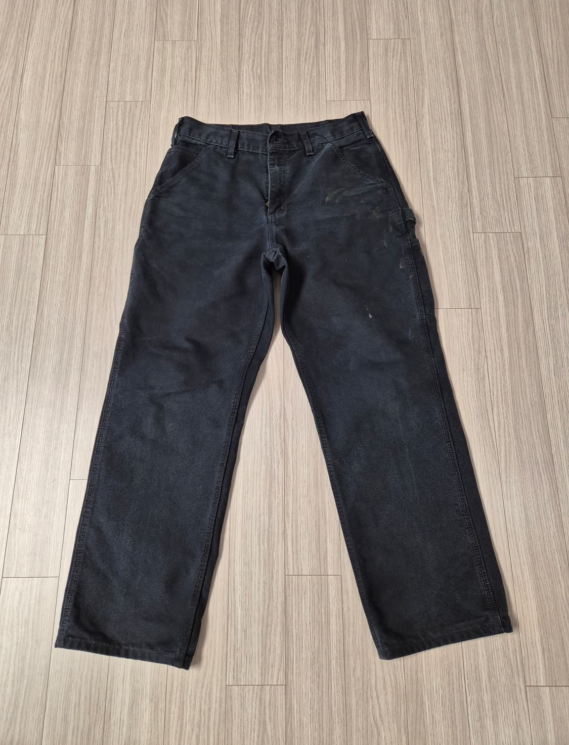 빈티지 칼하트 싱글니 팬츠 블랙 b11 (32x30) 상품이미지1