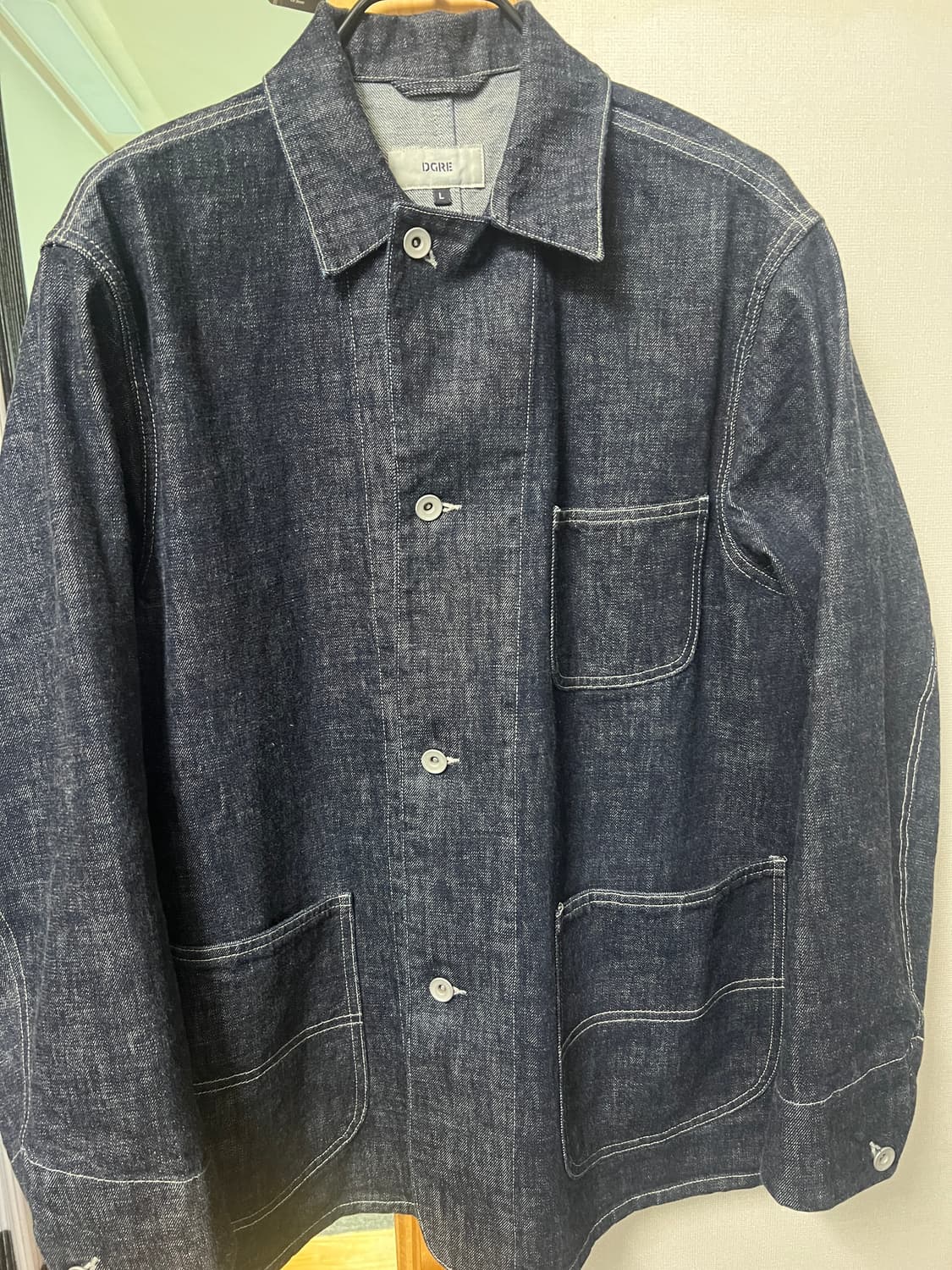 디그레 - COVERALL DENIM JACKET L사이즈 상품이미지3