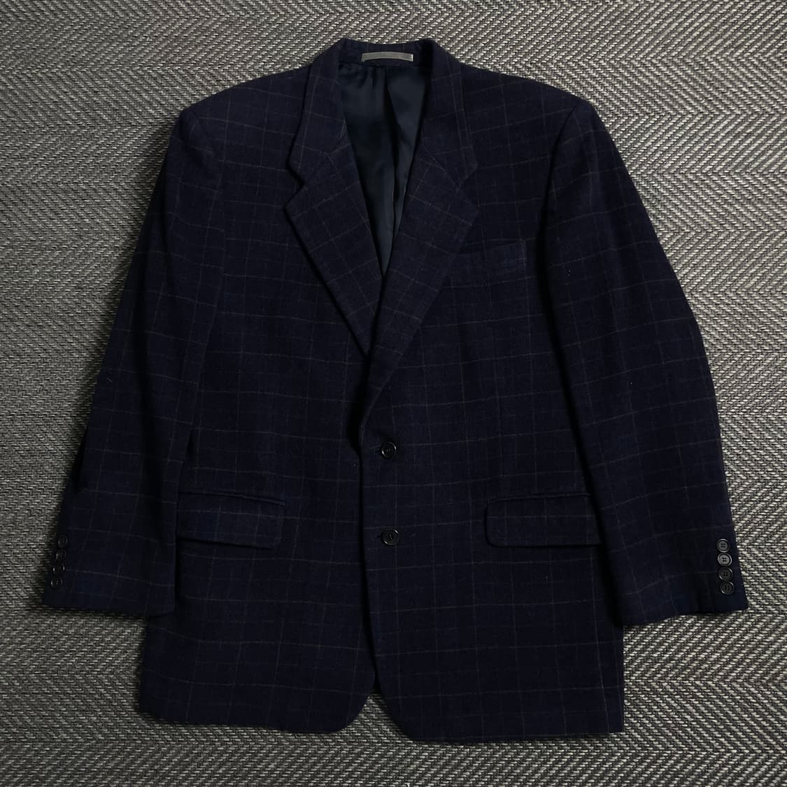 00s 입생로랑 아카이브 체크 패턴 캐시미어 혼방 블레이져y 4673 상품이미지2
