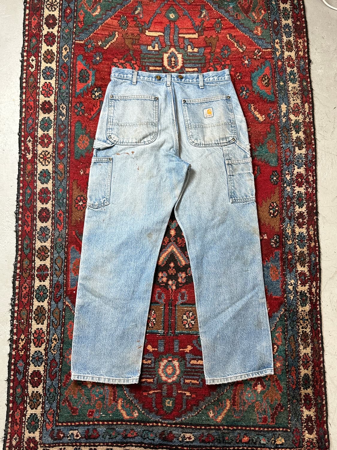 OG 칼하트 데님 더블니 팬츠 칼하트 B73 썩블니 상품이미지4