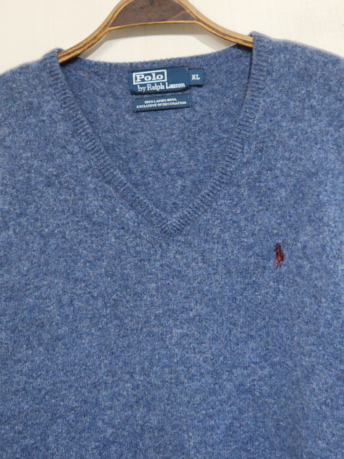 (L) 랄프로렌 폴로 램스울 니트 브이넥 스웨터 캐주얼  상품이미지2