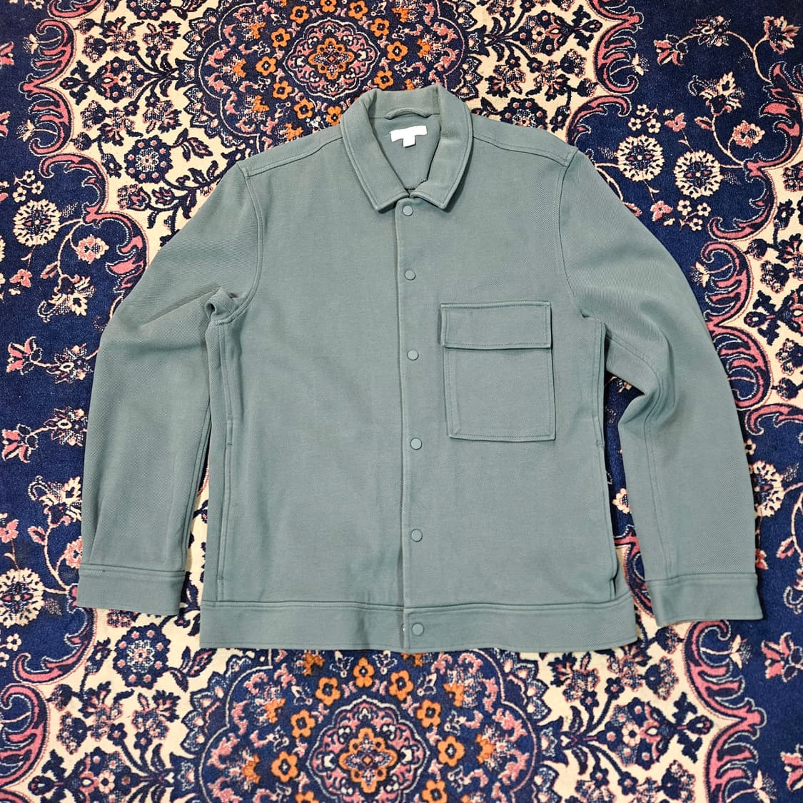 코스(COS) 코튼 트윌 미니널 카라넥 자켓 M size 상품이미지1