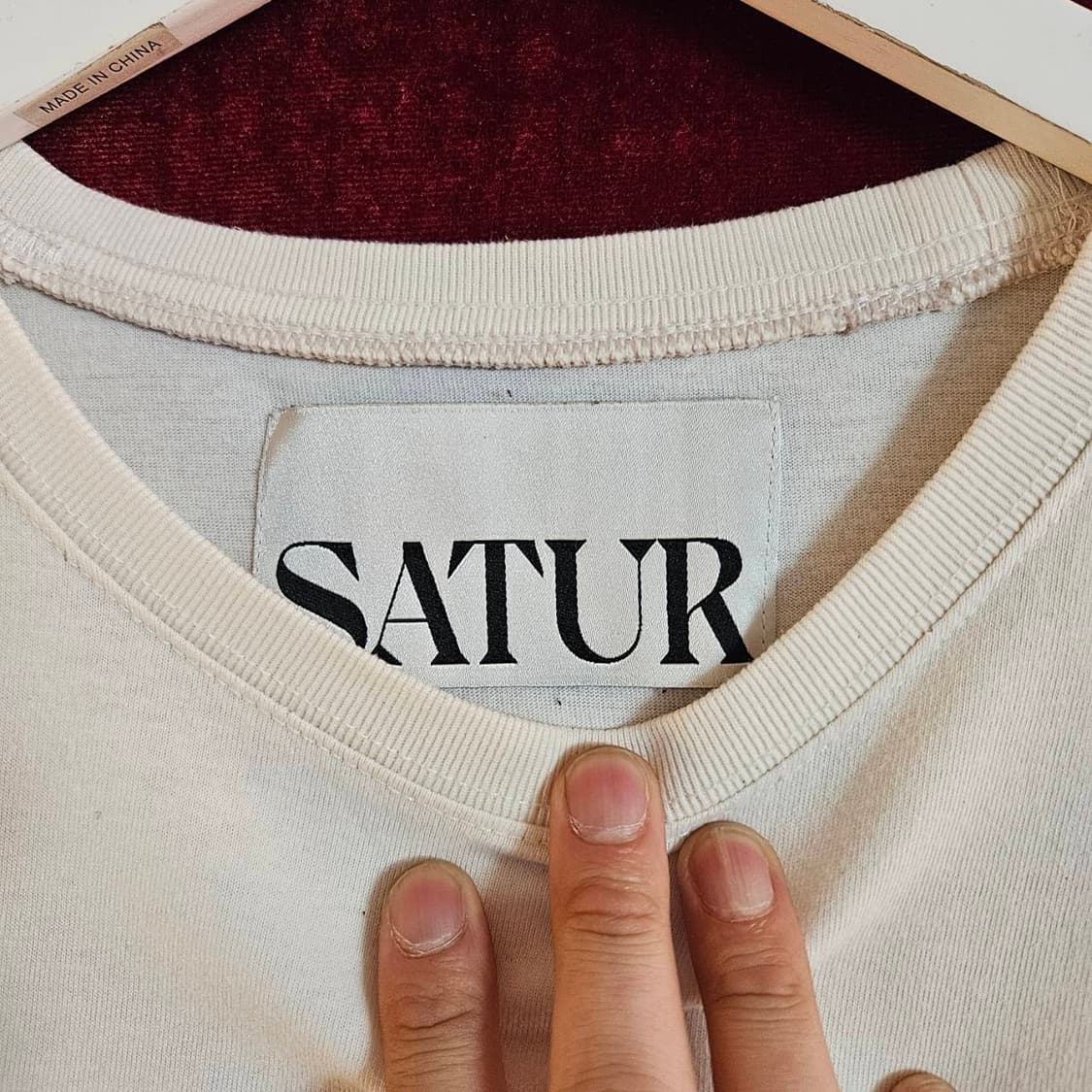 세터(SATUR) 23ss 레트로 무드 그래픽 반팔 티셔츠  상품이미지6