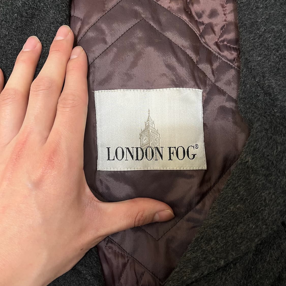 런던포그 누빔안감 앙고라 트렌치코트 M/95 상품이미지4