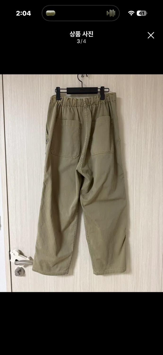 [3] 캐피탈 헤링본 이지 베이커 팬츠 카키  상품이미지3