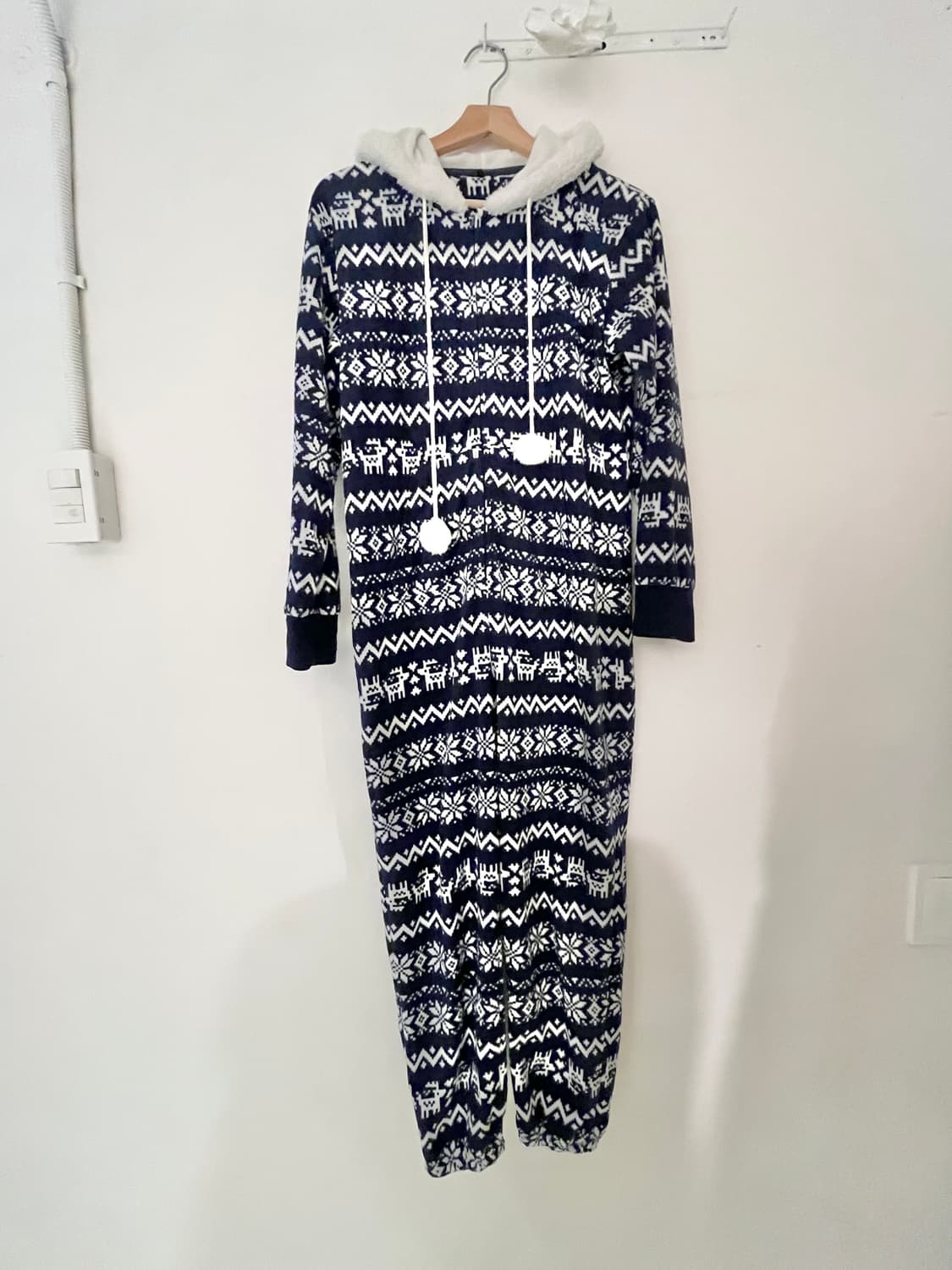 노르딕 패턴 점프수트 파자마 ❄️ 상품이미지3