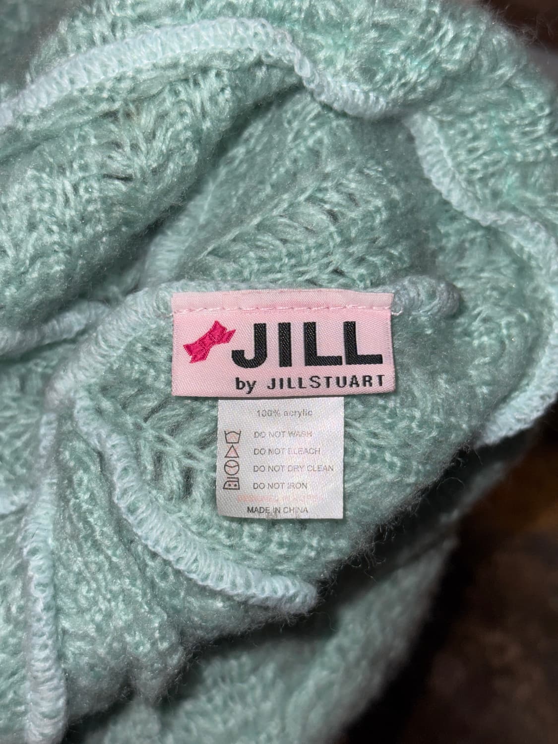 Jill Stuart mute sky blue fur trimmed 비니 상품이미지6