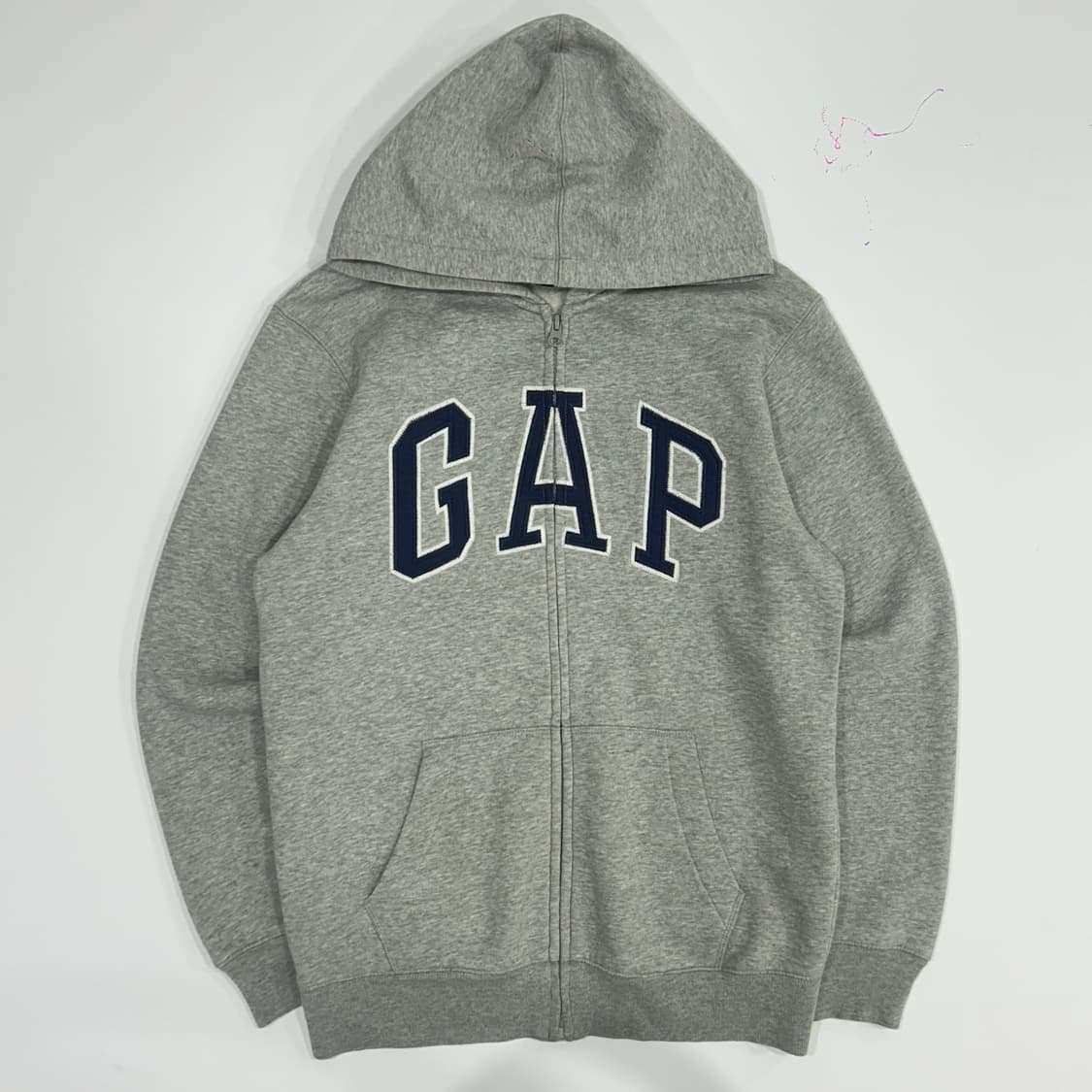 GAP 갭 네이비 로고 그레이 후드집업  상품이미지3