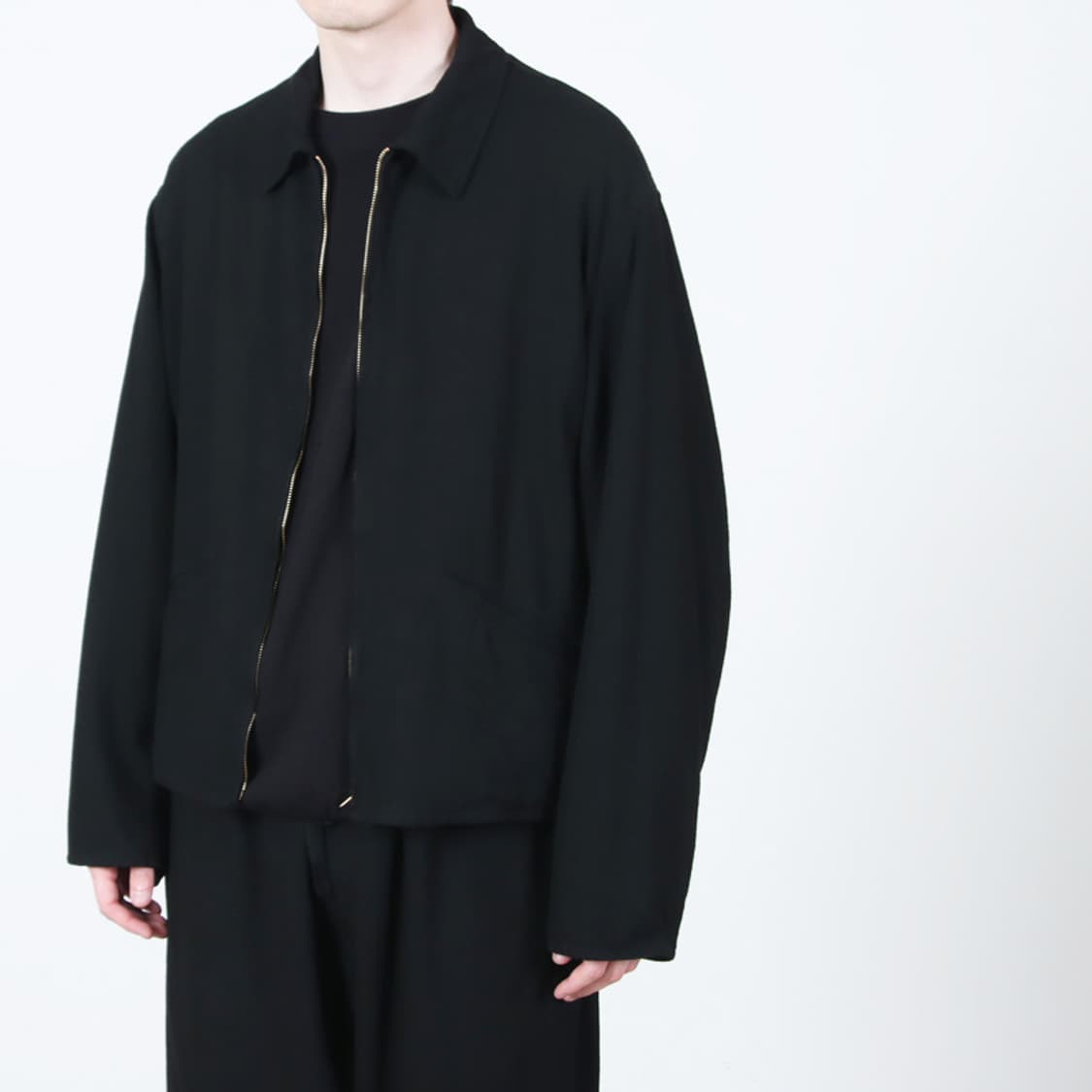 [3] comoli 25ss 실크넵 집 숏 자켓 상품이미지2