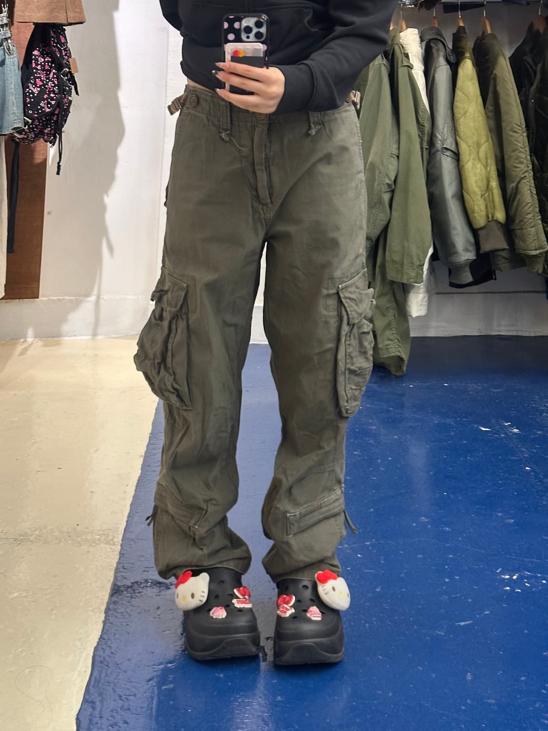 Adhams 카키 카고 팬츠 상품이미지1