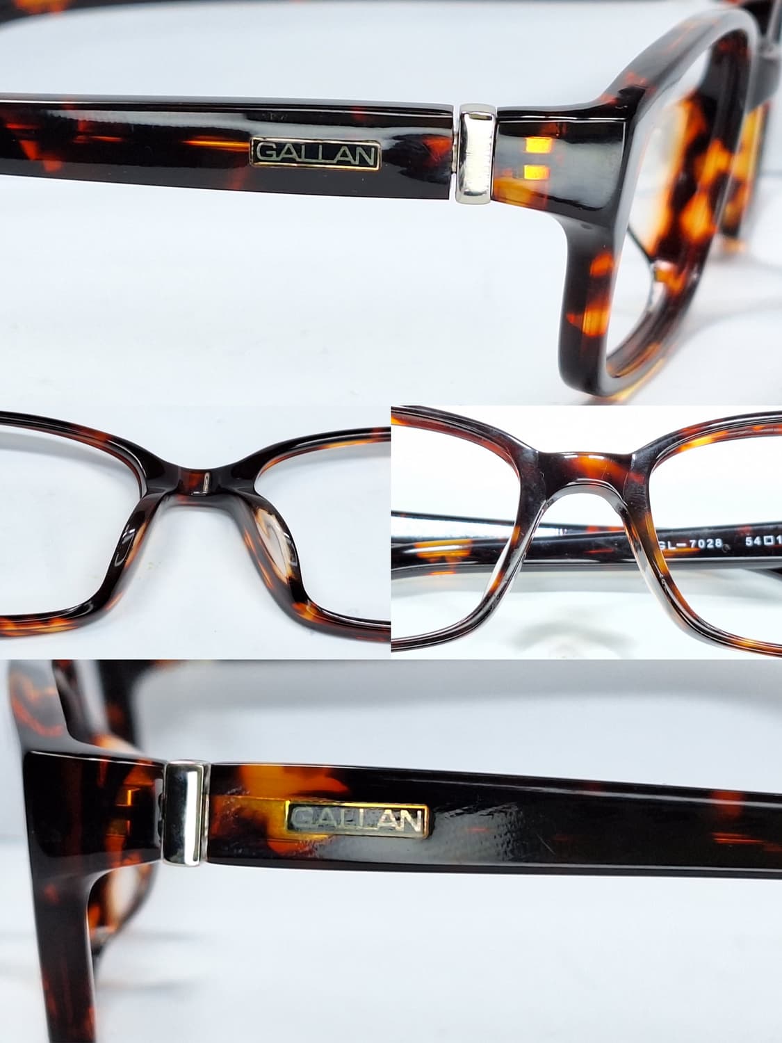 GALLAN 갤랑 GL-7028 클래식 호피 뿔테 안경테 안경/일본 수입 상품이미지5