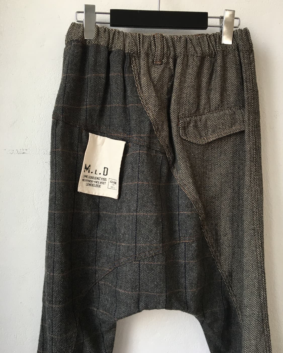 Woolen pattern mixed sarouel pants 상품이미지4