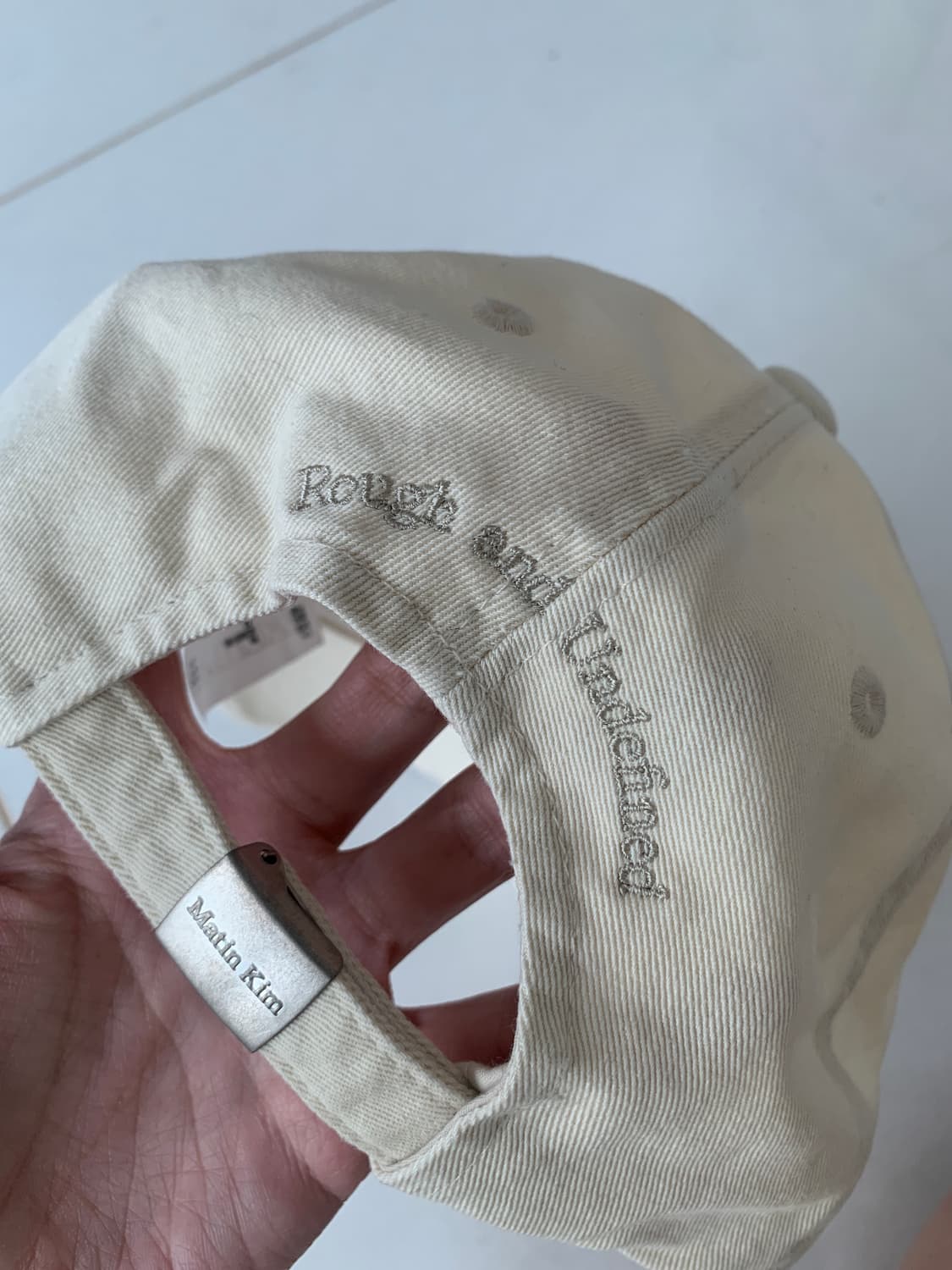마뗑킴 MATIN LOGO WASHED BALL CAP 상품이미지3