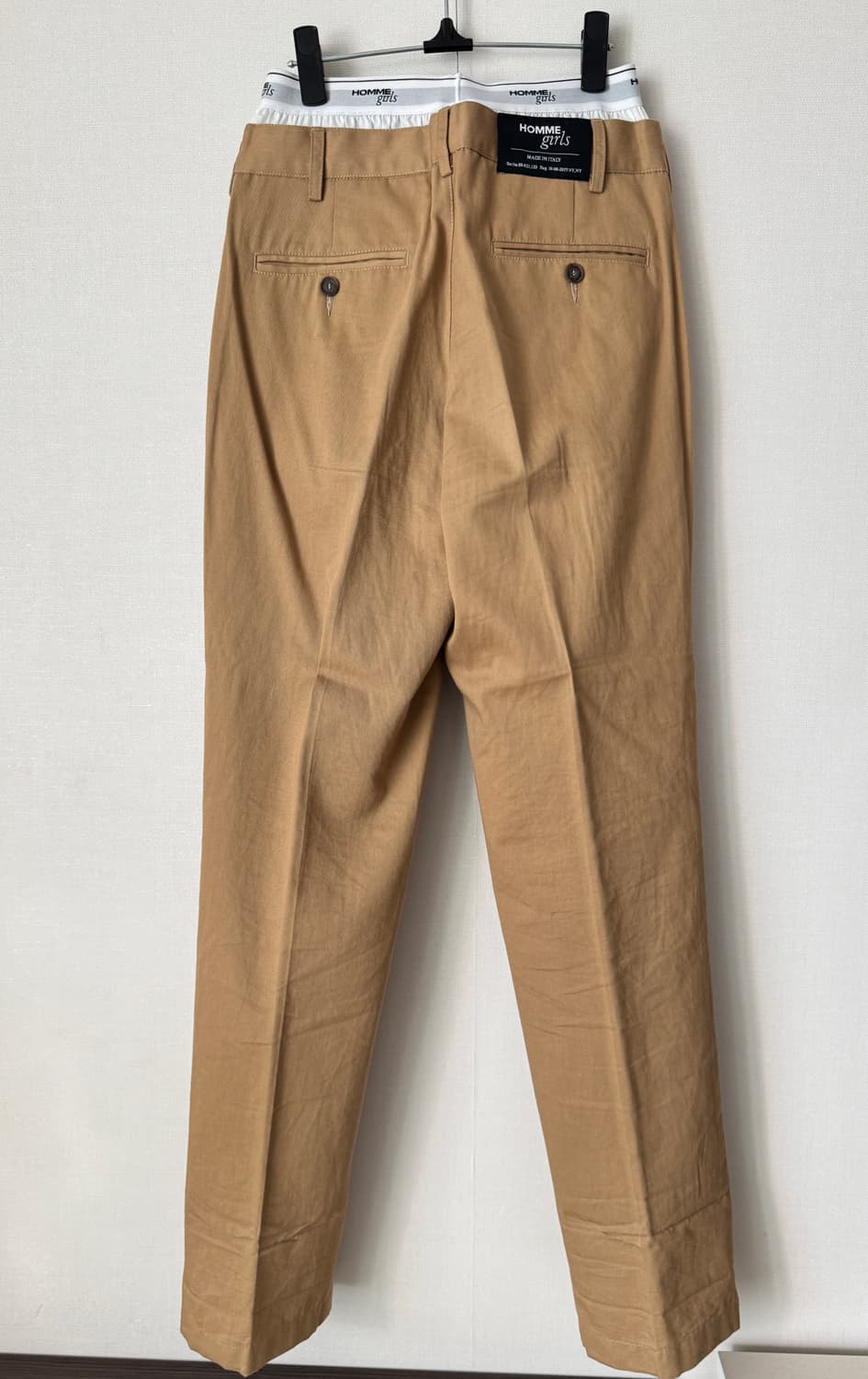 Homme girls 옴므걸즈 베이지 레이어드 슬랙스 상품이미지8