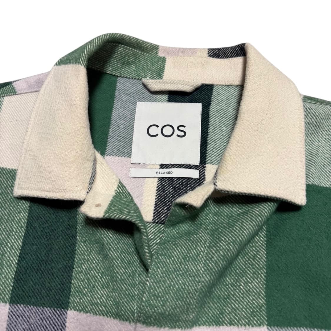 COS 코스 그린 체크 남방 상품이미지2