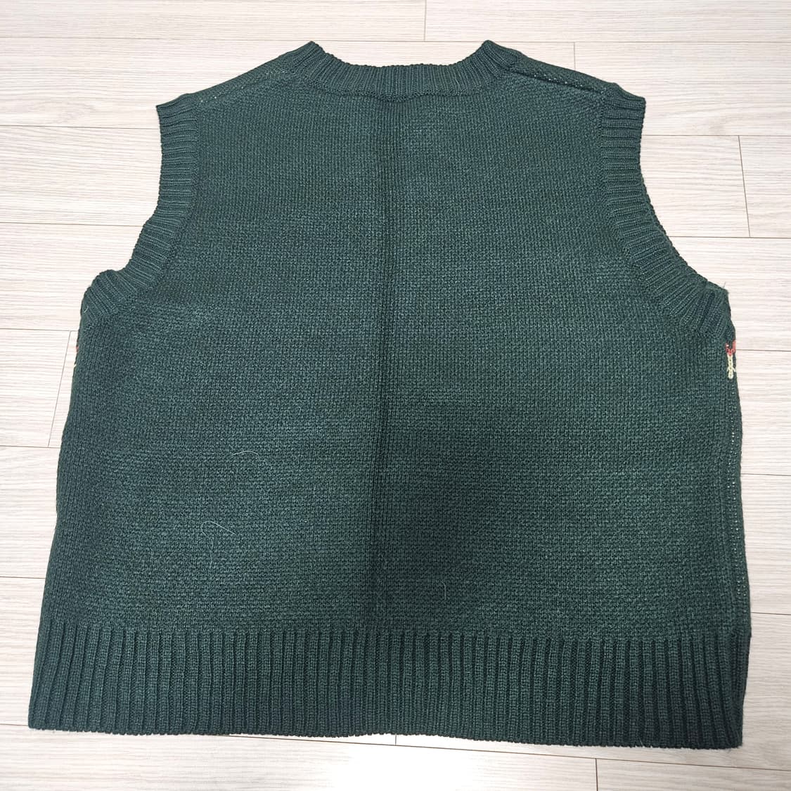 꽃무늬 니트조끼 상품이미지4