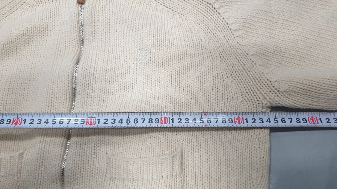 SIYAZU 니트 집업 가디건 아이보리 상품이미지6