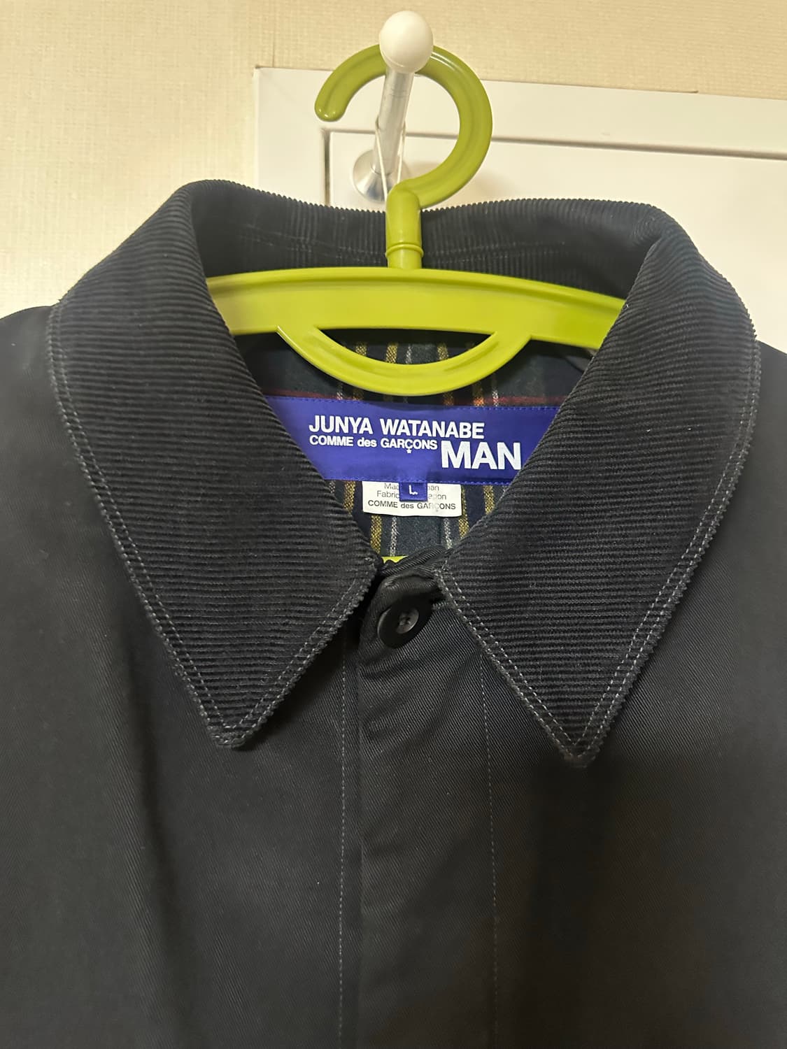 준야와타나베 맨 스웨이드 패치 코트 L 상품이미지4